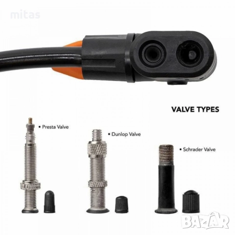 Крачна помпа с манометър e-Wheel, Универсална, До 160 PSI / 11 Bar, снимка 5 - Аксесоари за велосипеди - 52878653