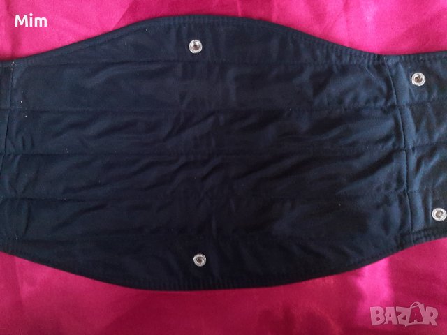 Черен кожен широк колан с капси , снимка 5 - Колани - 38945737