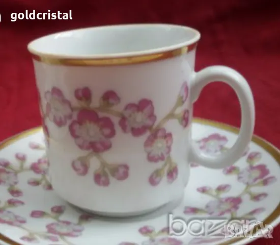  Стар порцелан Чехословакия чашки за кафе , снимка 2 - Антикварни и старинни предмети - 18004445