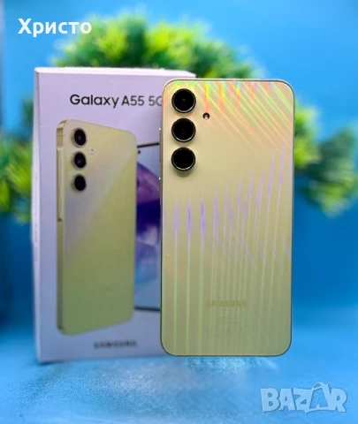 ГАРАНЦИОНЕН!!! Samsung Galaxy A55, 8GB, 256GB, 5G, Awesome Lemon , снимка 5 - Samsung - 50665312