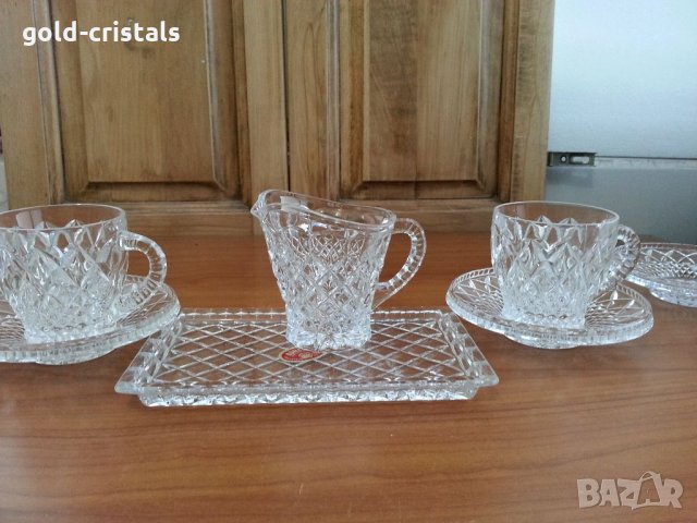 Кристални чаши  за кафе чай Бохемия, снимка 7 - Антикварни и старинни предмети - 33760770