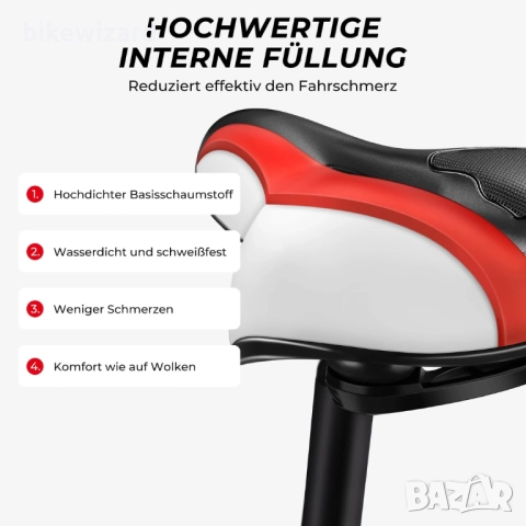  Гел Велосипедна Седалка Ергономична  НОВА, снимка 2 - Аксесоари за велосипеди - 52819228