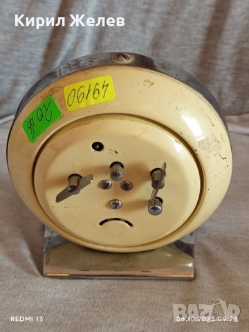 Стар механичен будилник SHANGHAI CHINA перфектно състояние за КОЛЕКЦИОНЕРИ 49190, снимка 6 - Антикварни и старинни предмети - 51958167