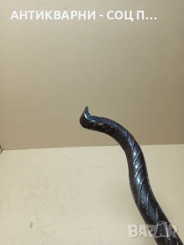 Стар Ръчно Кован Лост Щанга Козикрак Тегло 2.700кг., снимка 7 - Антикварни и старинни предмети - 49755978