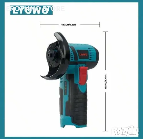 Мини ъглошлайф с две батерии, снимка 5 - Други инструменти - 49171348