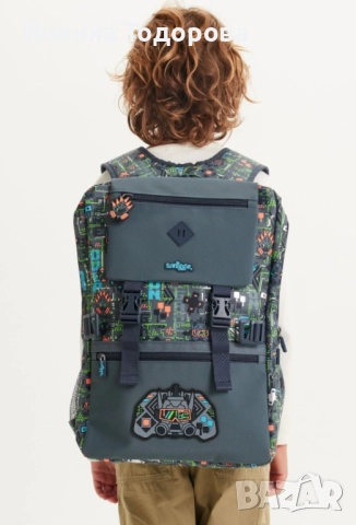 Ученическа Раница Smiggle Grey с подаръци, снимка 3 - Раници - 52666392