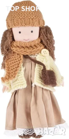 Waldorf Doll Плюшена бебешка кукла Waldorf Astoria Ръчно изработена плюшена кукла с дрехи, момичета