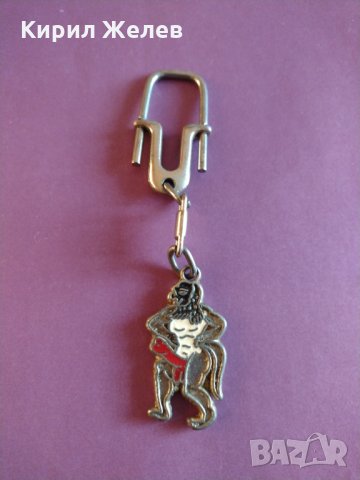 Метален ключодържател интересен Дявол с голям фалос игрив - 4136