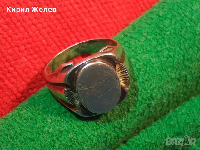 СТАР АРИСТОКРАТИЧЕН СРЕБЪРЕН ПРЪСТЕН ВИСОКА ПРОБА СРЕБРО 925 РЕТРО БИЖУ РЪЧНА ИЗРАБОТКА 41883, снимка 2 - Антикварни и старинни предмети - 44390497