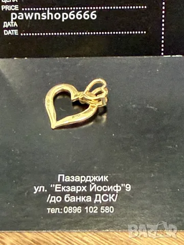 Златна висулка 14К / 1,43 грама, снимка 5 - Колиета, медальони, синджири - 56413146