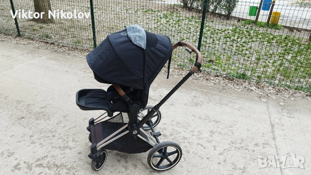 Комплект Cybex Priam 4 летен, зимен кош + Cybex зимен чувал + Cybex чанта + Cybex дъждобран Пловдив