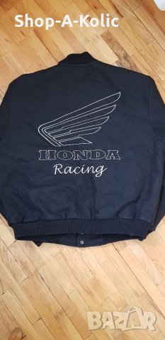 Vintage HONDA Rider Racing Embroidered Bomber Jacket, снимка 3 - Якета - 35002086