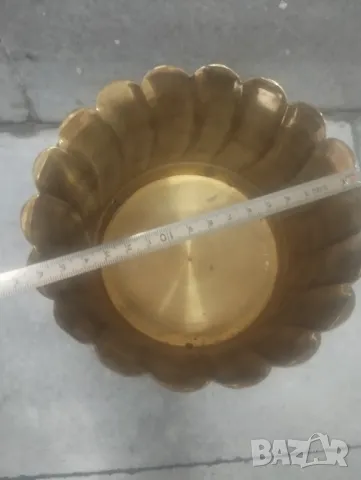Месингова саксия,кашпа, снимка 4 - Други ценни предмети - 47809621