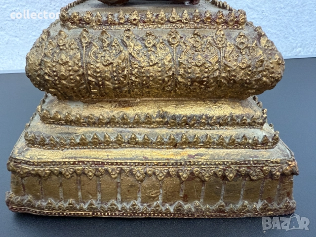 Бронзова скулптура / фигура на тайландско божество. №7515, снимка 4 - Антикварни и старинни предмети - 52127089