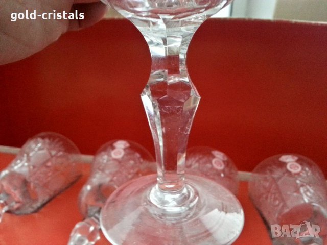 Кристални чаши , снимка 7 - Антикварни и старинни предмети - 34486808