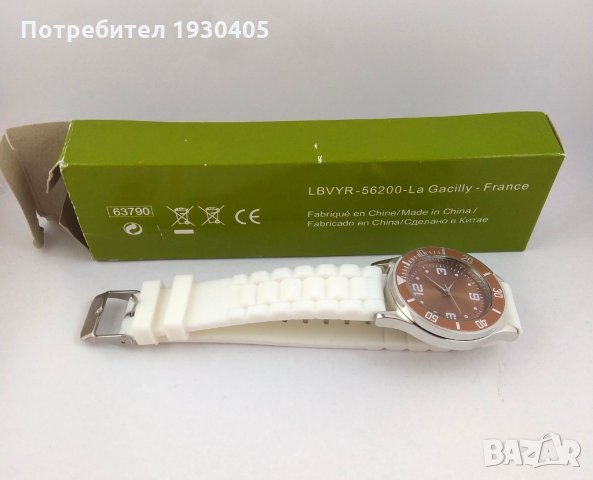 Френски часовник със силиконова каишка - чисто нов, снимка 5 - Дамски - 28293361