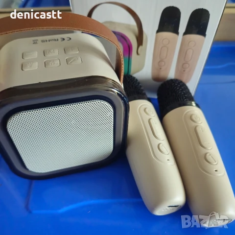 bluetooth тонколонка с 2 микрофона , снимка 2 - Тонколони - 51355091