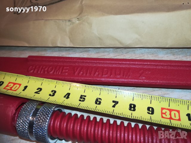 тръбен ключ 90 градуса. Цол - 2". Дължина - 54см. 1112201729, снимка 14 - Ключове - 31089164