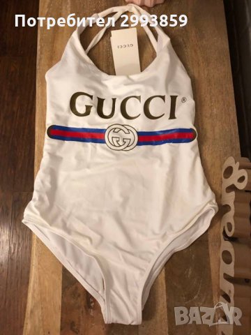 Цял Бански Гучи ХС,С*бял Gucci, снимка 2 - Бански костюми - 31965252