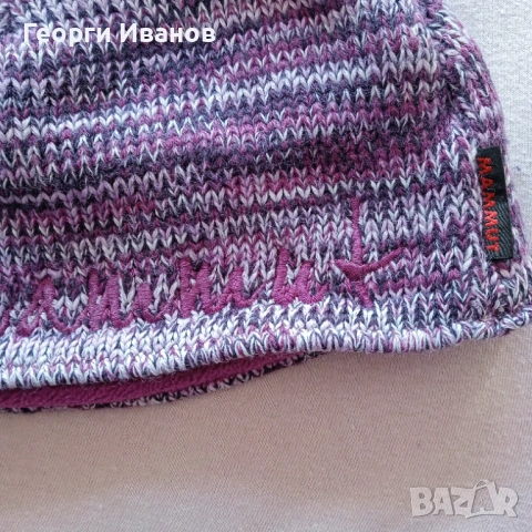 КАТО НОВА MAMMUT OSFA 100% ОРИГИНАЛНА зимна шапка beanie вълна+акрил унисекс, снимка 2 - Шапки - 53140185