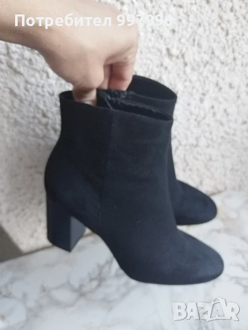 елегантни велурени боти H&M -40номер, снимка 8 - Дамски боти - 50564794