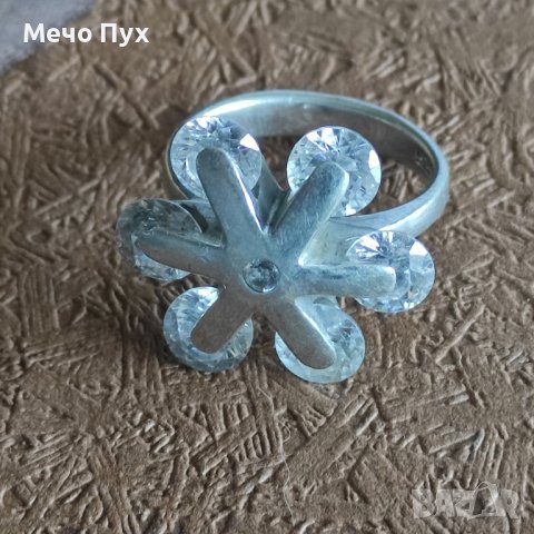 Сребърен пръстен (210), снимка 8 - Пръстени - 44338631