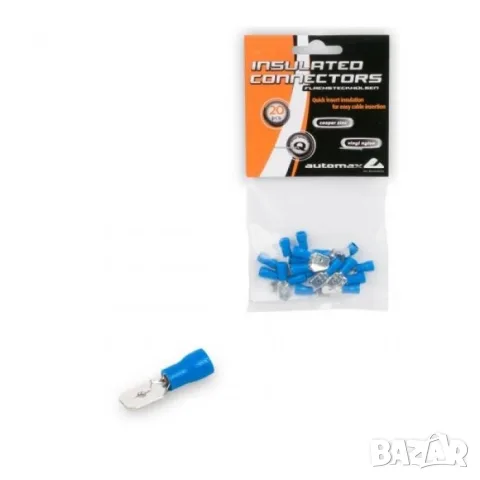 Комплект 20 плоски мъжки кабелни обувки 0.5–1.5 mm²