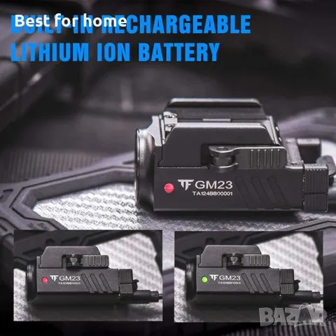 TrustFire GM23  Тактически фенер за пистолет, снимка 2 - Оборудване и аксесоари за оръжия - 49413781