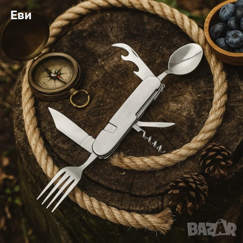 Мултифункционално ножче 6 в 1 – Всичко, от което се нуждаеш на открито, снимка 5 - Ножове - 51428084
