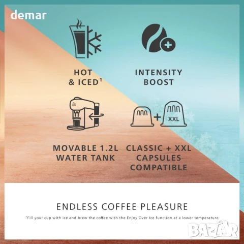 Кафемашина с капсули Philips L’OR BARISTA, 19 бара, сатенено бяло, снимка 4 - Кафемашини - 51316540