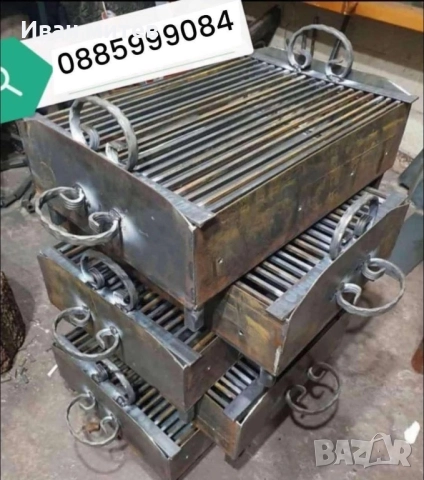 Здрави,Масивни BBQ На дърва и въглища, дъно 3,4м по желание на клиент! 