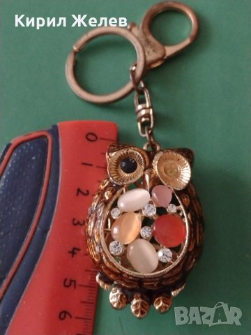 Модерен ключодържател метален БУХАЛЧЕ с цветни кристали много стилен - 2817, снимка 4 - Други - 31214978