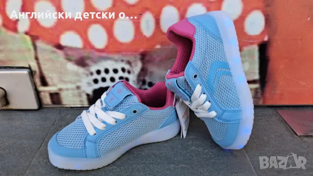 Английски детски кецове светещи с USB-GEOX, снимка 13 - Детски маратонки - 49926732