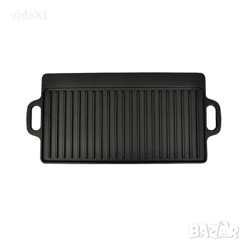 vidaXL Чугунена плоча за печене с две лица, 50x23 см, снимка 2 - Съдове за готвене - 56147624