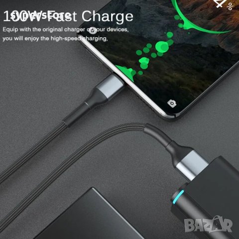 Кабел Type C - USB3.0 Type A  M/M 1m 100W Digital One SP00891 as-ds322c черен Fast Charge, снимка 8 - USB кабели - 42672814