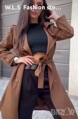 Дамски тренчкот, снимка 4 - Шлифери - 47551481