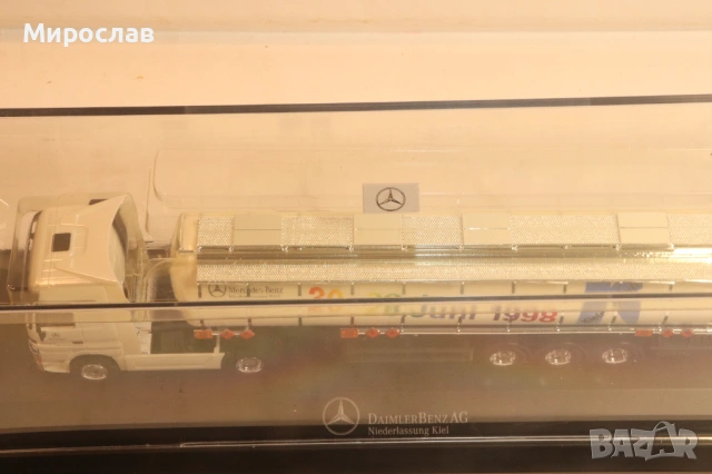 HERPA H0 1/87 MERCEDES ACTROS ЦИСТЕРНА КАМИОН МОДЕЛ, снимка 4 - Колекции - 54030519