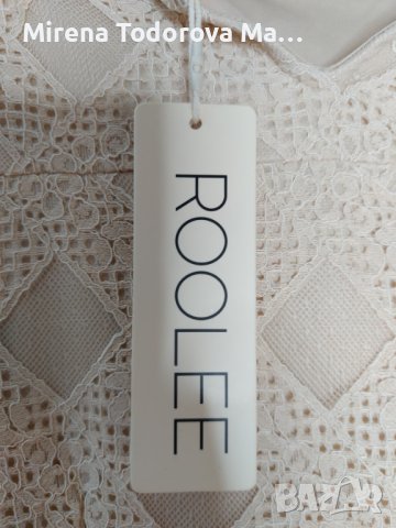 Маркова рокля на марката ROOLEE размер XS -80лв., снимка 6 - Рокли - 36695182