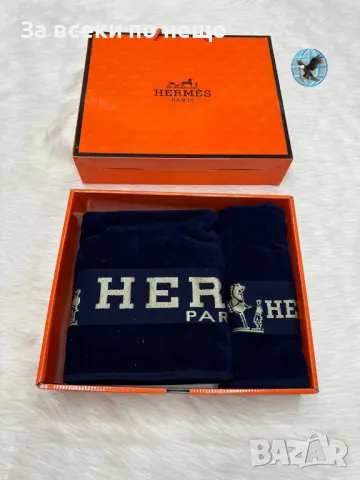 Louis Vuitton🔝Hermes Луксозни Хавлии - 2бр. в кутия - Налични Различни Цветове Код D2156, снимка 5 - Хавлиени кърпи - 49423583