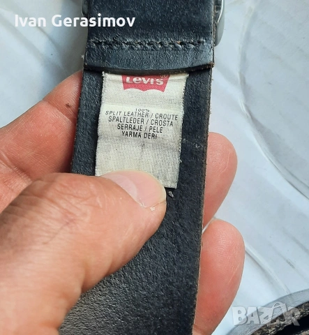 Колан на Levis от чиста кожа, снимка 2 - Колани - 54245176