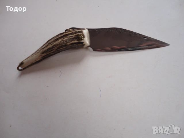 Майсторска сойка нож рог Тодор Димитров 8, снимка 7 - Ножове - 54095844