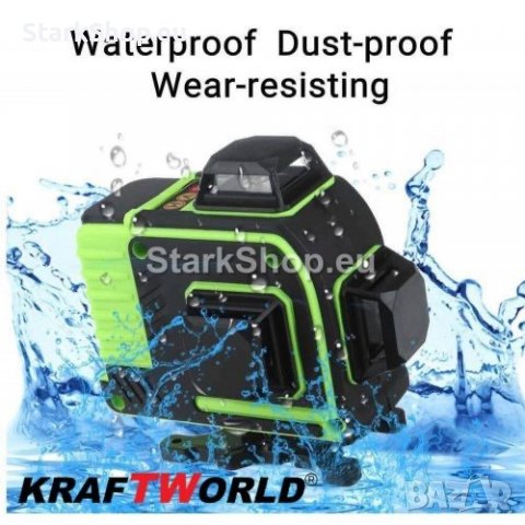 САМОНИВЕЛИРАЩ СЕ 4D лазерен нивелир със зелен лазер, снимка 6 - Друга електроника - 39197654