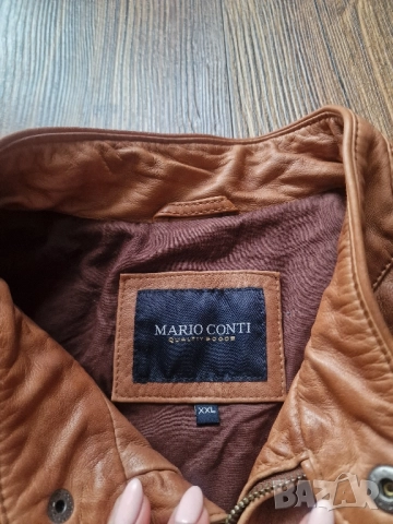 Страхотно мъжко кожено яке MARIO CONTI размер 2XL, снимка 6 - Якета - 52398997
