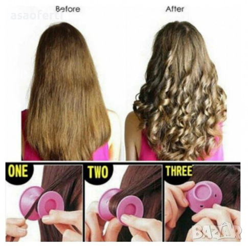 Гумени гъвкави ролки, снимка 2 - Аксесоари за коса - 36397356