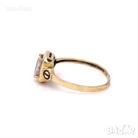 Златен дамски пръстен 1,54гр. 14кр.проба:585 размер:55 модел:29981-5, снимка 3 - Пръстени - 49720347