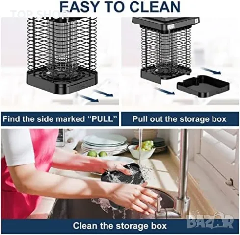 Нова Електрическа лампа за убиване на комари мухи/ Спалня Кухня Офис, снимка 8 - Други стоки за дома - 49249448