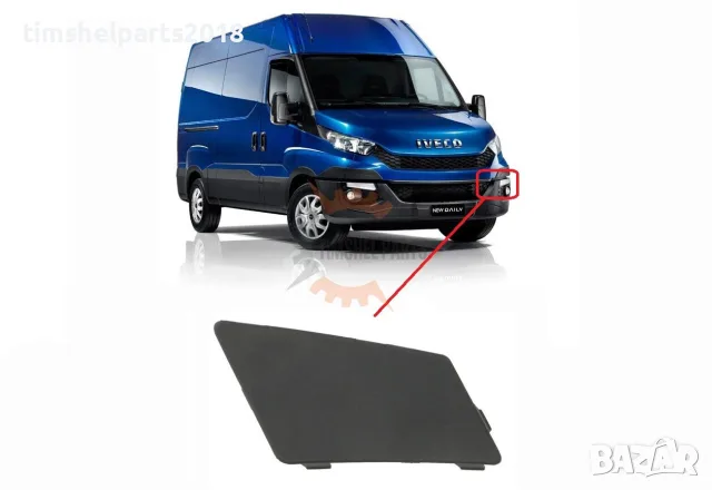 Капачка лайстна в предна броня за Iveco Daily 2014 -2019 - Шофьорска Страна