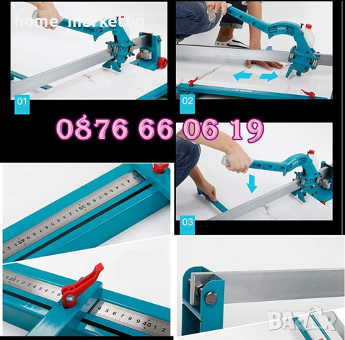 Релсова машина за рязане на плочки 800 мм с лазер с 2 ножчета, снимка 2 - Измервателни инструменти - 44569141