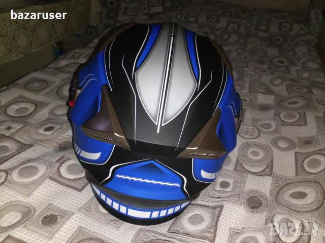 Каска мотор RIDERO интегриран син размер XS,S,M,L,XL/Гаранция 12 месеца/, снимка 10 - Аксесоари и консумативи - 29764243