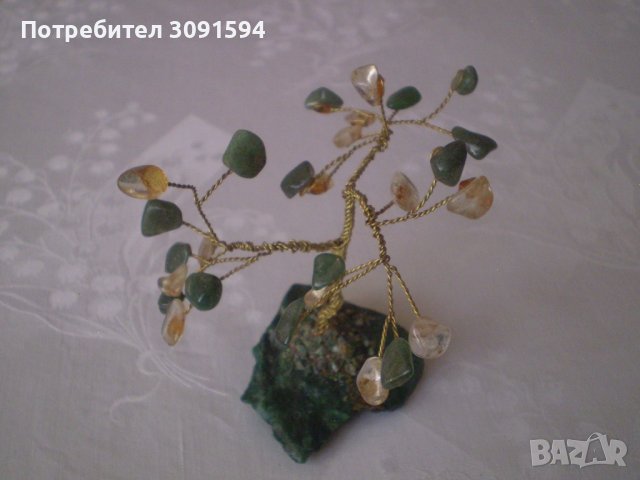 Декоративно дърво от полускъпоценни камъни Ахат, снимка 8 - Антикварни и старинни предмети - 38563703